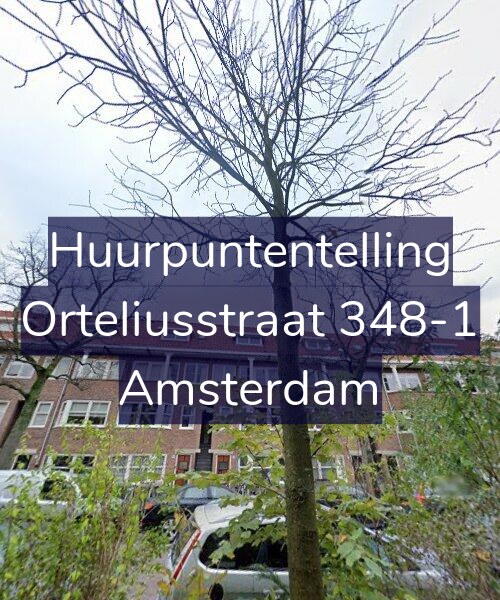 Foto gevel Huurpuntentelling voor Orteliusstraat 348-1, Amsterdam