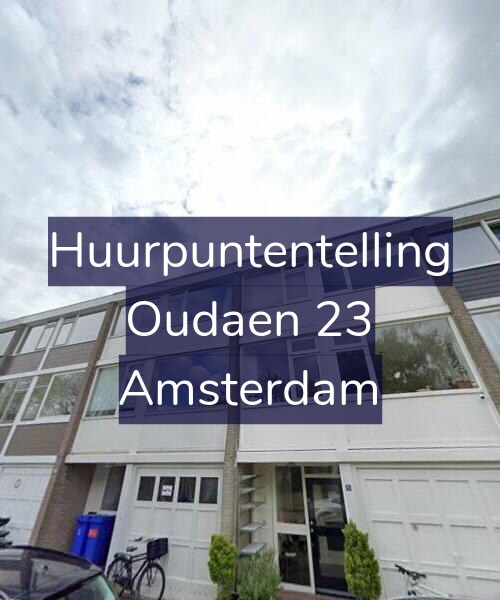 Foto gevel Huurpuntentelling voor Oudaen 23, Amsterdam