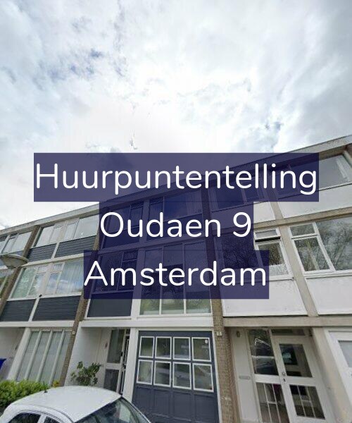 Foto gevel Huurpuntentelling voor Oudaen 9, Amsterdam