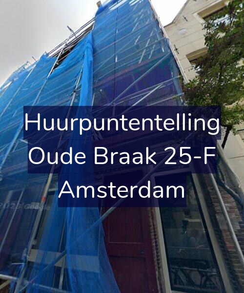 Foto gevel Huurpuntentelling voor Oude Braak 25-F, Amsterdam
