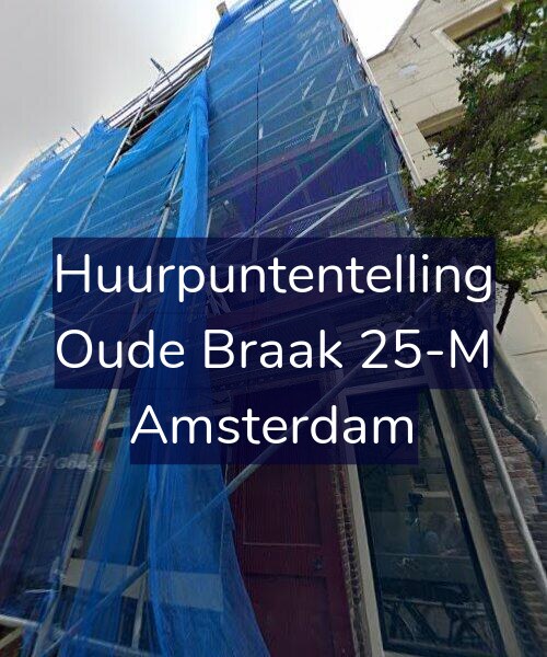 Foto gevel Huurpuntentelling voor Oude Braak 25-M, Amsterdam