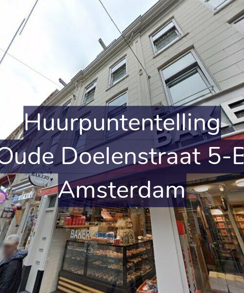 Foto gevel Huurpuntentelling voor Oude Doelenstraat 5-B, Amsterdam