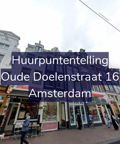 Foto gevel Huurpuntentelling voor Oude Doelenstraat 16, Amsterdam