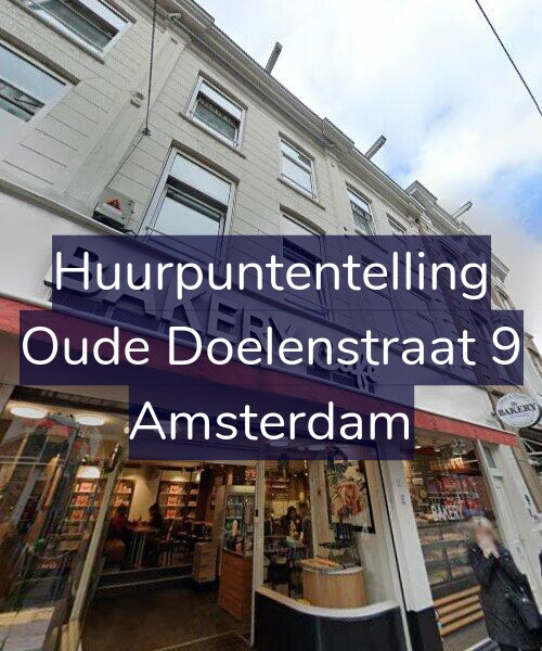 Foto gevel Huurpuntentelling voor Oude Doelenstraat 9, Amsterdam