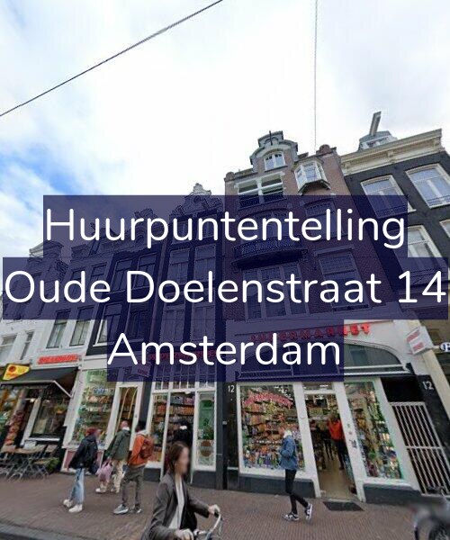 Foto gevel Huurpuntentelling voor Oude Doelenstraat 14, Amsterdam