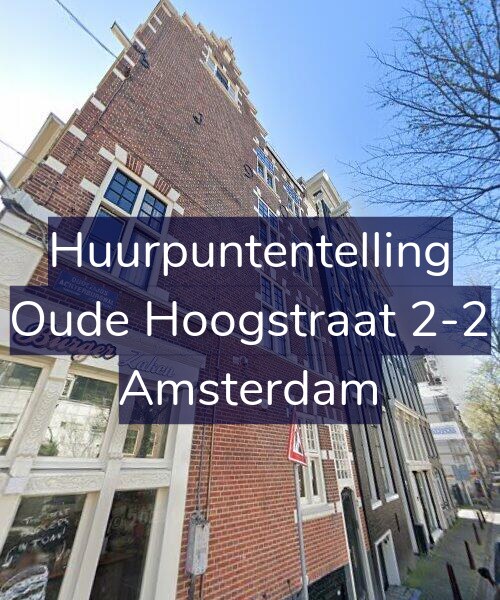 Foto gevel Huurpuntentelling voor Oude Hoogstraat 2-2, Amsterdam