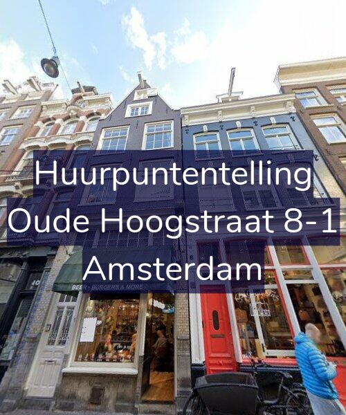Foto gevel Huurpuntentelling voor Oude Hoogstraat 8-1, Amsterdam