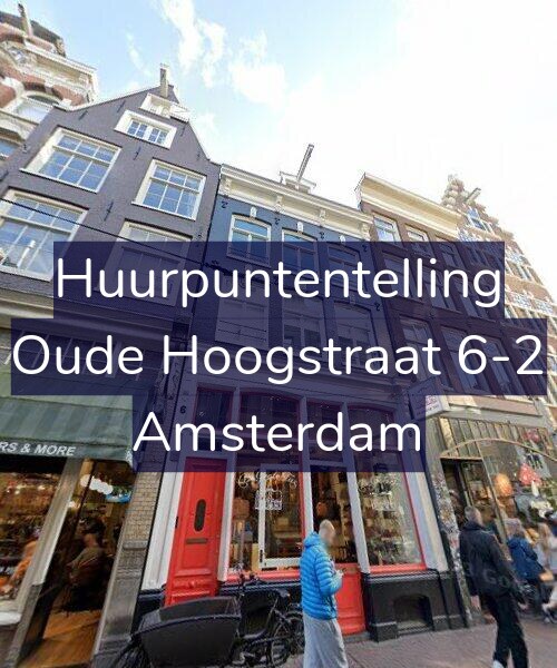 Foto gevel Huurpuntentelling voor Oude Hoogstraat 6-2, Amsterdam