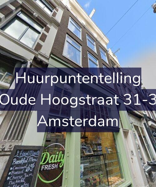 Foto gevel Huurpuntentelling voor Oude Hoogstraat 31-3, Amsterdam
