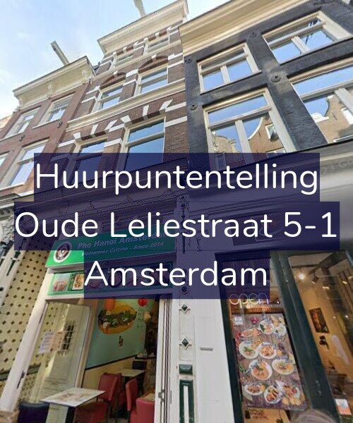 Foto gevel Huurpuntentelling voor Oude Leliestraat 5-1, Amsterdam
