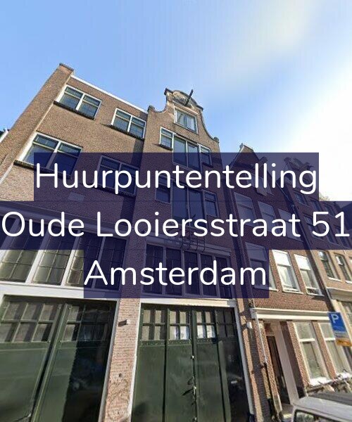 Foto gevel Huurpuntentelling voor Oude Looiersstraat 51, Amsterdam