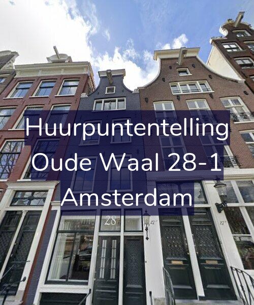 Foto gevel Huurpuntentelling voor Oude Waal 28-1, Amsterdam