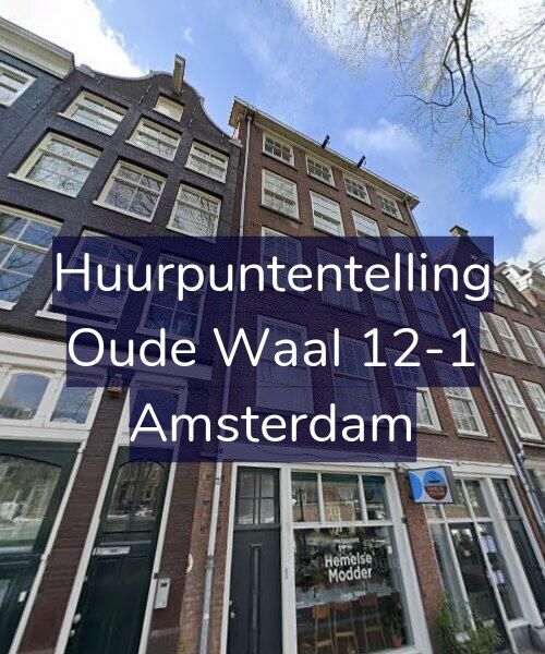 Foto gevel Huurpuntentelling voor Oude Waal 12-1, Amsterdam