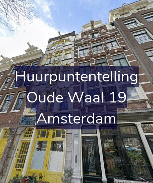 Foto gevel Huurpuntentelling voor Oude Waal 19, Amsterdam