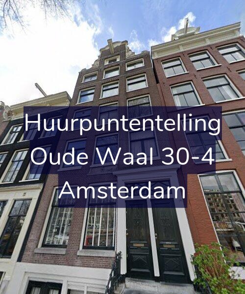 Foto gevel Huurpuntentelling voor Oude Waal 30-4, Amsterdam