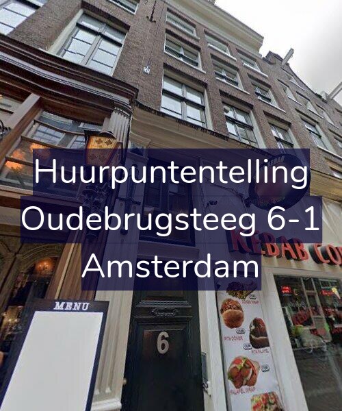 Foto gevel Huurpuntentelling voor Oudebrugsteeg 6-1, Amsterdam