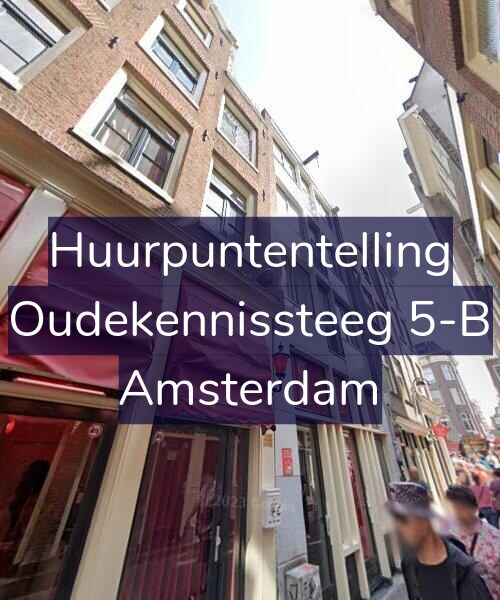 Foto gevel Huurpuntentelling voor Oudekennissteeg 5-B, Amsterdam
