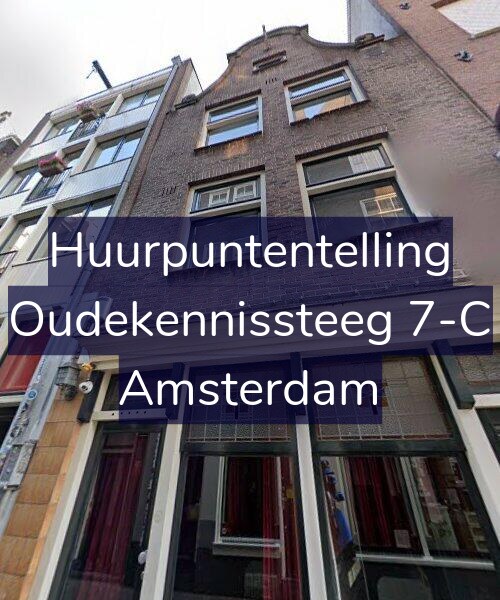 Foto gevel Huurpuntentelling voor Oudekennissteeg 7-C, Amsterdam