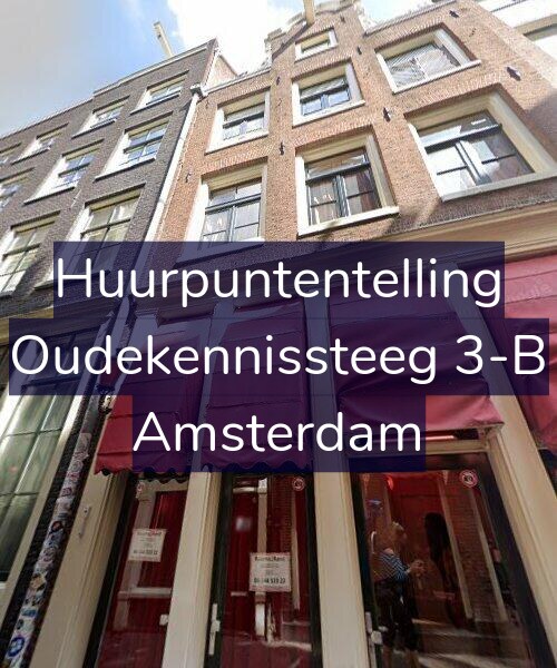 Foto gevel Huurpuntentelling voor Oudekennissteeg 3-B, Amsterdam