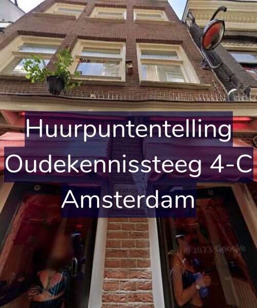 Foto gevel Huurpuntentelling voor Oudekennissteeg 4-C, Amsterdam