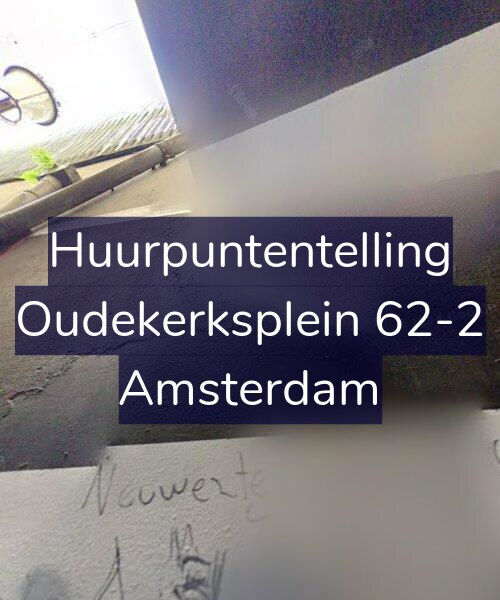 Foto gevel Huurpuntentelling voor Oudekerksplein 62-2, Amsterdam