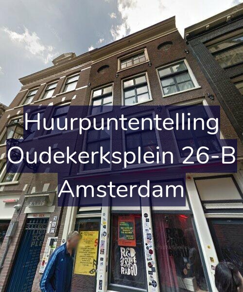 Foto gevel Huurpuntentelling voor Oudekerksplein 26-B, Amsterdam