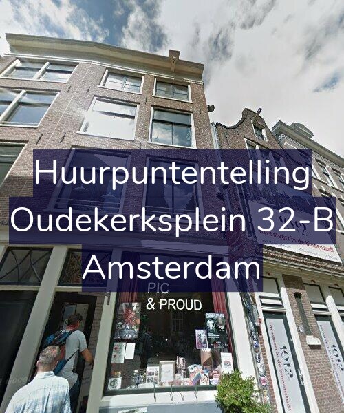 Foto gevel Huurpuntentelling voor Oudekerksplein 32-B, Amsterdam