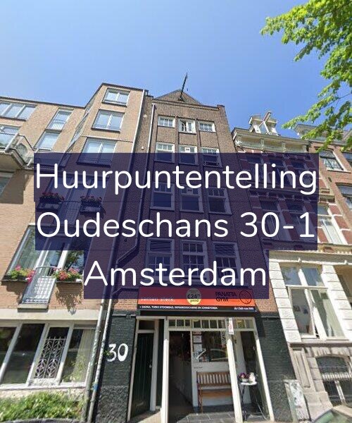 Foto gevel Huurpuntentelling voor Oudeschans 30-1, Amsterdam