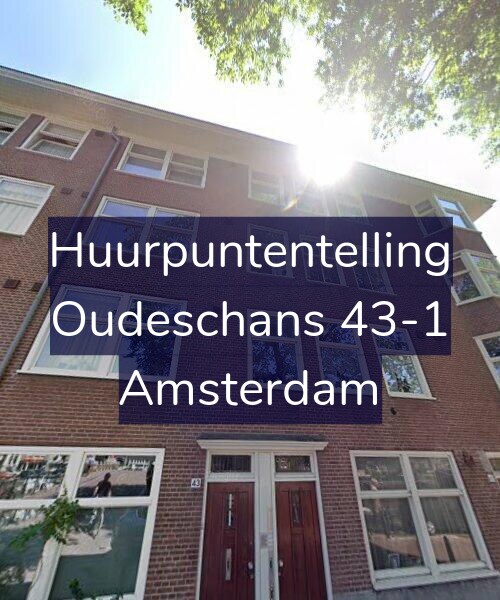 Foto gevel Huurpuntentelling voor Oudeschans 43-1, Amsterdam