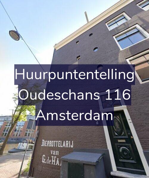 Foto gevel Huurpuntentelling voor Oudeschans 116, Amsterdam