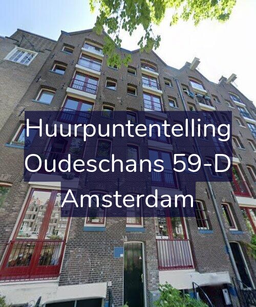 Foto gevel Huurpuntentelling voor Oudeschans 59-D, Amsterdam