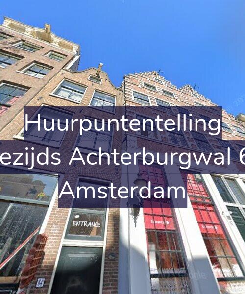Foto gevel Huurpuntentelling voor Oudezijds Achterburgwal 62-3, Amsterdam