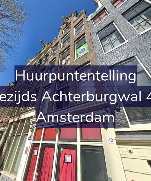 Foto gevel Huurpuntentelling voor Oudezijds Achterburgwal 40-A, Amsterdam