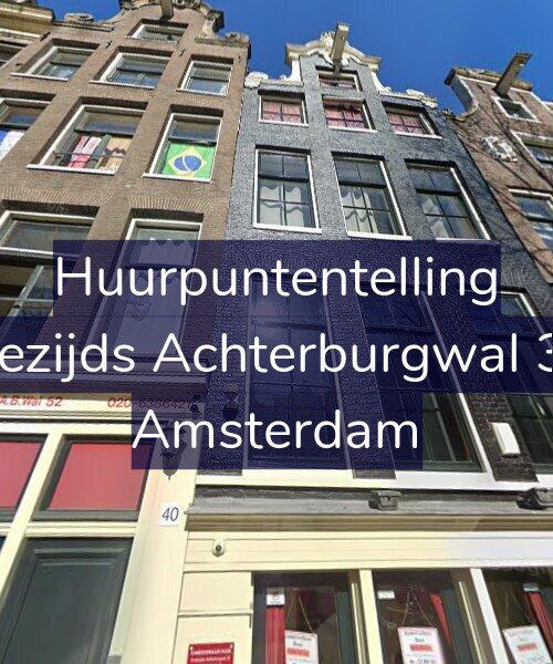 Foto gevel Huurpuntentelling voor Oudezijds Achterburgwal 38-B, Amsterdam