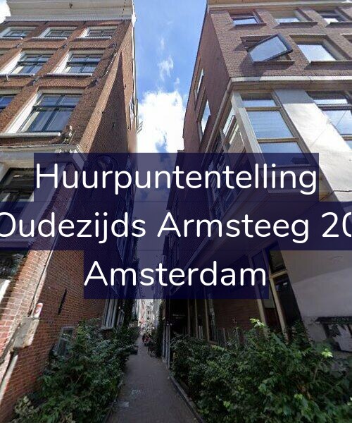 Foto gevel Huurpuntentelling voor Oudezijds Armsteeg 20, Amsterdam