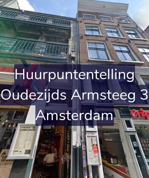 Foto gevel Huurpuntentelling voor Oudezijds Armsteeg 3, Amsterdam