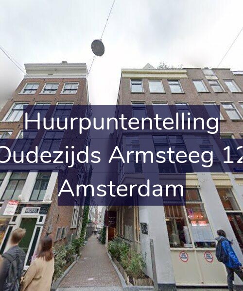 Foto gevel Huurpuntentelling voor Oudezijds Armsteeg 12, Amsterdam
