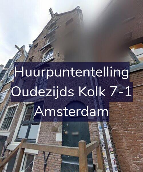 Foto gevel Huurpuntentelling voor Oudezijds Kolk 7-1, Amsterdam