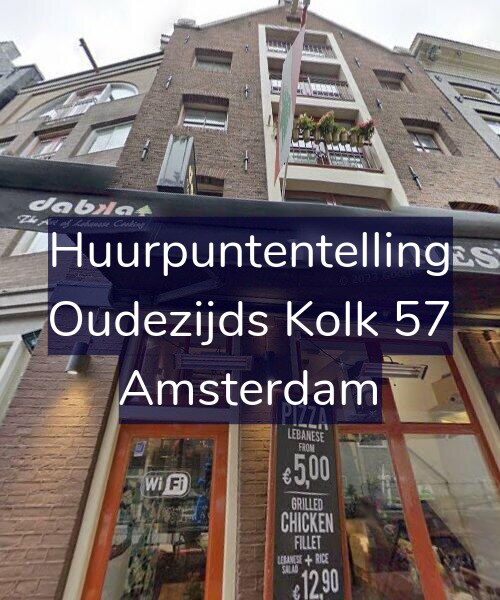 Foto gevel Huurpuntentelling voor Oudezijds Kolk 57, Amsterdam