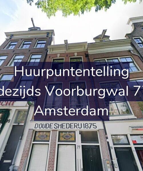 Foto gevel Huurpuntentelling voor Oudezijds Voorburgwal 77-B, Amsterdam