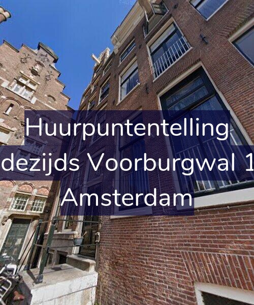Foto gevel Huurpuntentelling voor Oudezijds Voorburgwal 1-A, Amsterdam