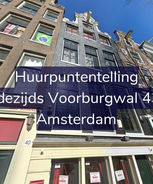 Foto gevel Huurpuntentelling voor Oudezijds Voorburgwal 43-B, Amsterdam