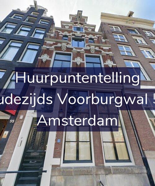 Foto gevel Huurpuntentelling voor Oudezijds Voorburgwal 57, Amsterdam