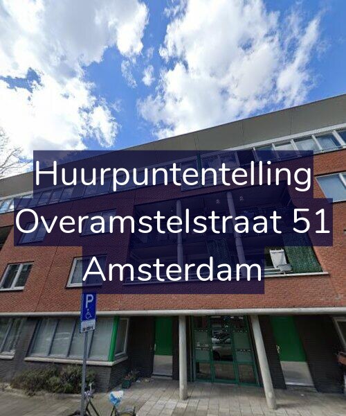 Foto gevel Huurpuntentelling voor Overamstelstraat 51, Amsterdam