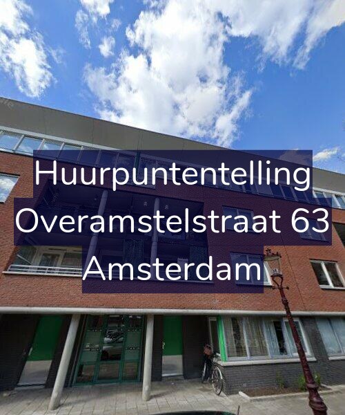 Foto gevel Huurpuntentelling voor Overamstelstraat 63, Amsterdam
