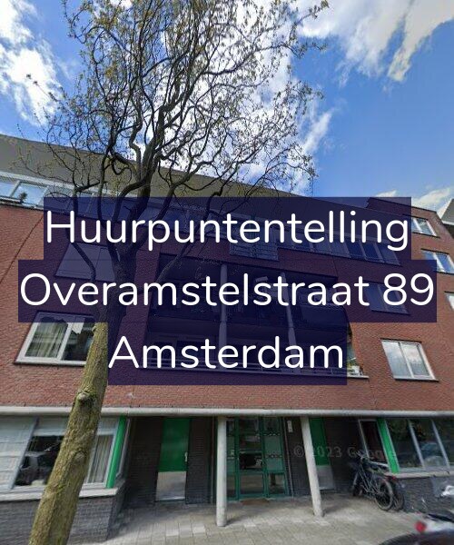 Foto gevel Huurpuntentelling voor Overamstelstraat 89, Amsterdam