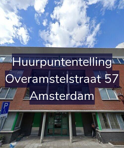 Foto gevel Huurpuntentelling voor Overamstelstraat 57, Amsterdam
