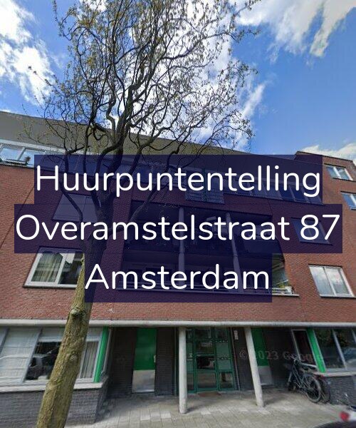 Foto gevel Huurpuntentelling voor Overamstelstraat 87, Amsterdam
