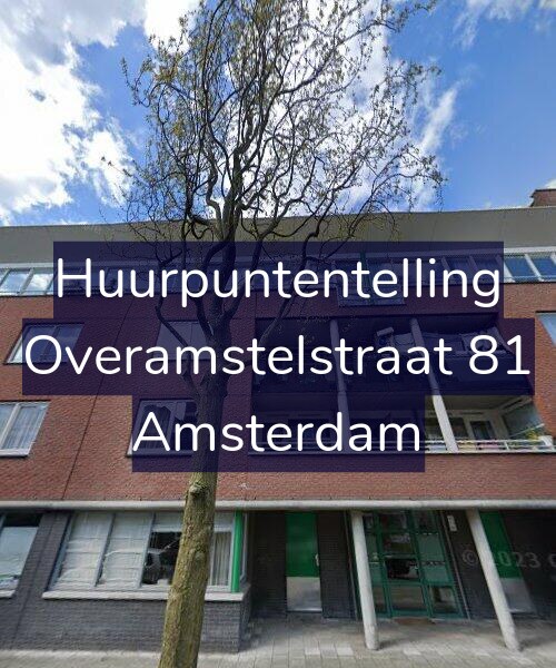Foto gevel Huurpuntentelling voor Overamstelstraat 81, Amsterdam