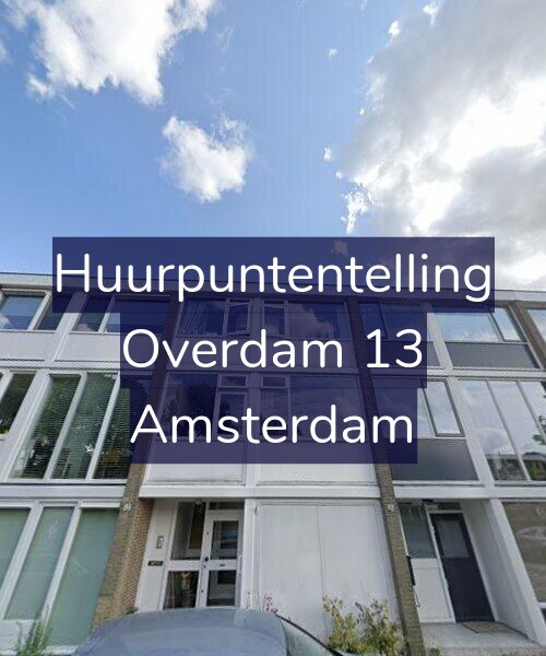 Foto gevel Huurpuntentelling voor Overdam 13, Amsterdam